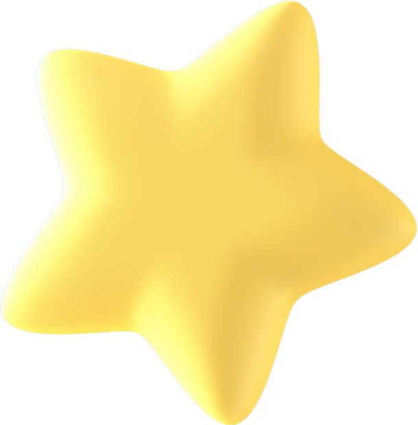 3D Floating Element Star