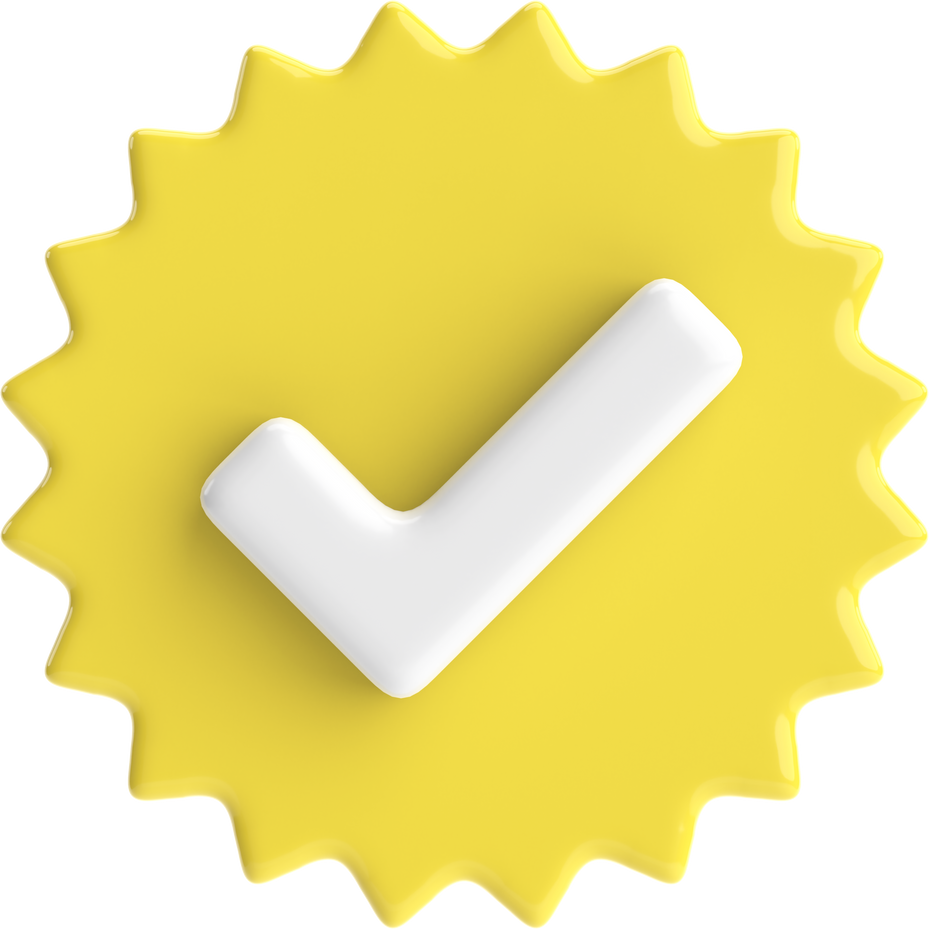 3D checkbox. Check mark. 3D illustration.
